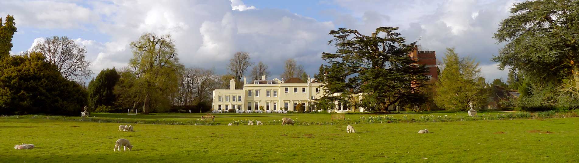 View of Brockwood Park School from the south lawn