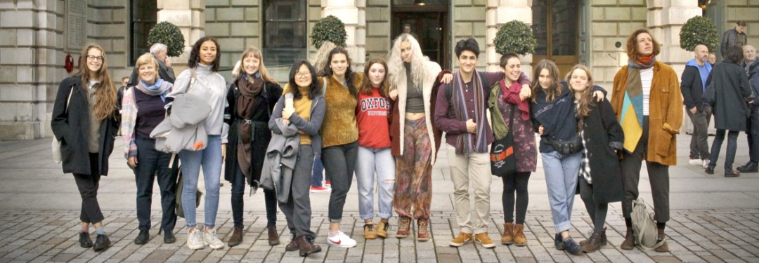 A group of Brockwood Park School visiting London