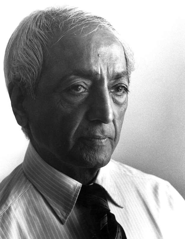 Portrait of Jiddu Krishnamurti, founder of Brockwood Park School